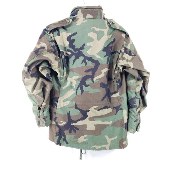 Cold Weather Camouflage Field Coat Mens Small Short Cotton Blend - Picture 2 of 9